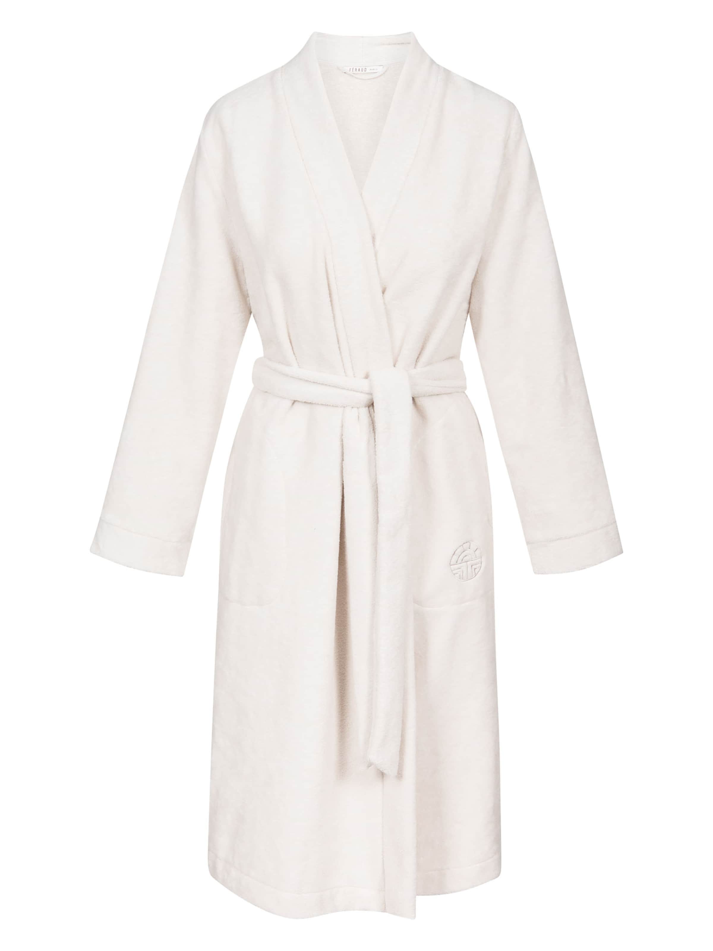 FÉRAUD PARIS Short Bathrobe ' Spa ' in Beige: front