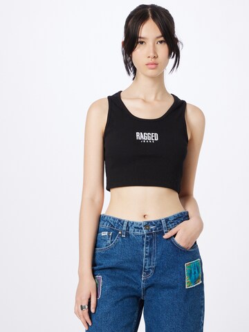 The Ragged Priest Top in Black: front