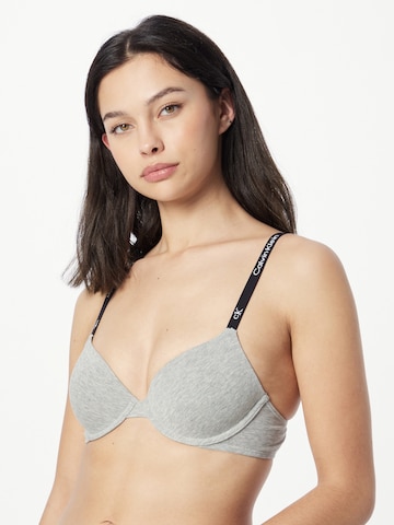 Calvin Klein Underwear - Clásico Sujetador 'Demi' en gris: frente