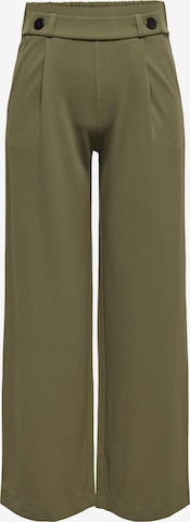 JDY Wide Leg Laskoshousut 'JDYGEGGO' värissä vihreä: etupuoli