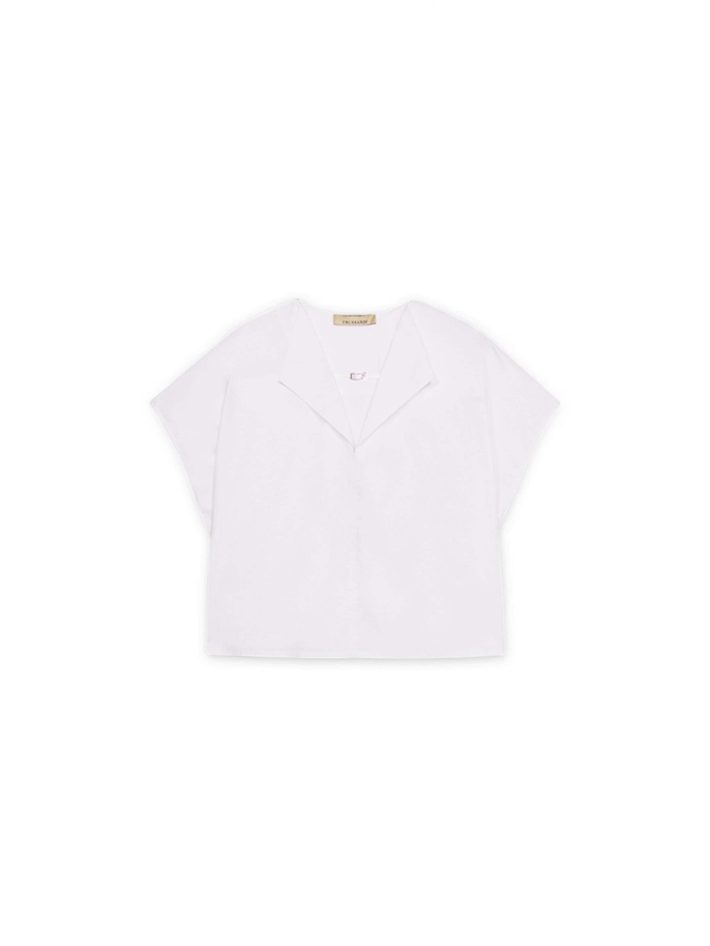 Trussardi Shirt in Wit: voorkant
