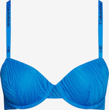 Calvin Klein Underwear - Balconette Soutien em azul: frente