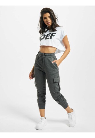 DEF Tapered Cargo Pants 'Greta' in Grey