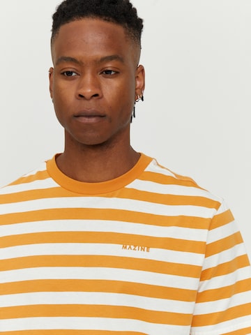 mazine Shirt ' Driggs Striped T ' in Orange