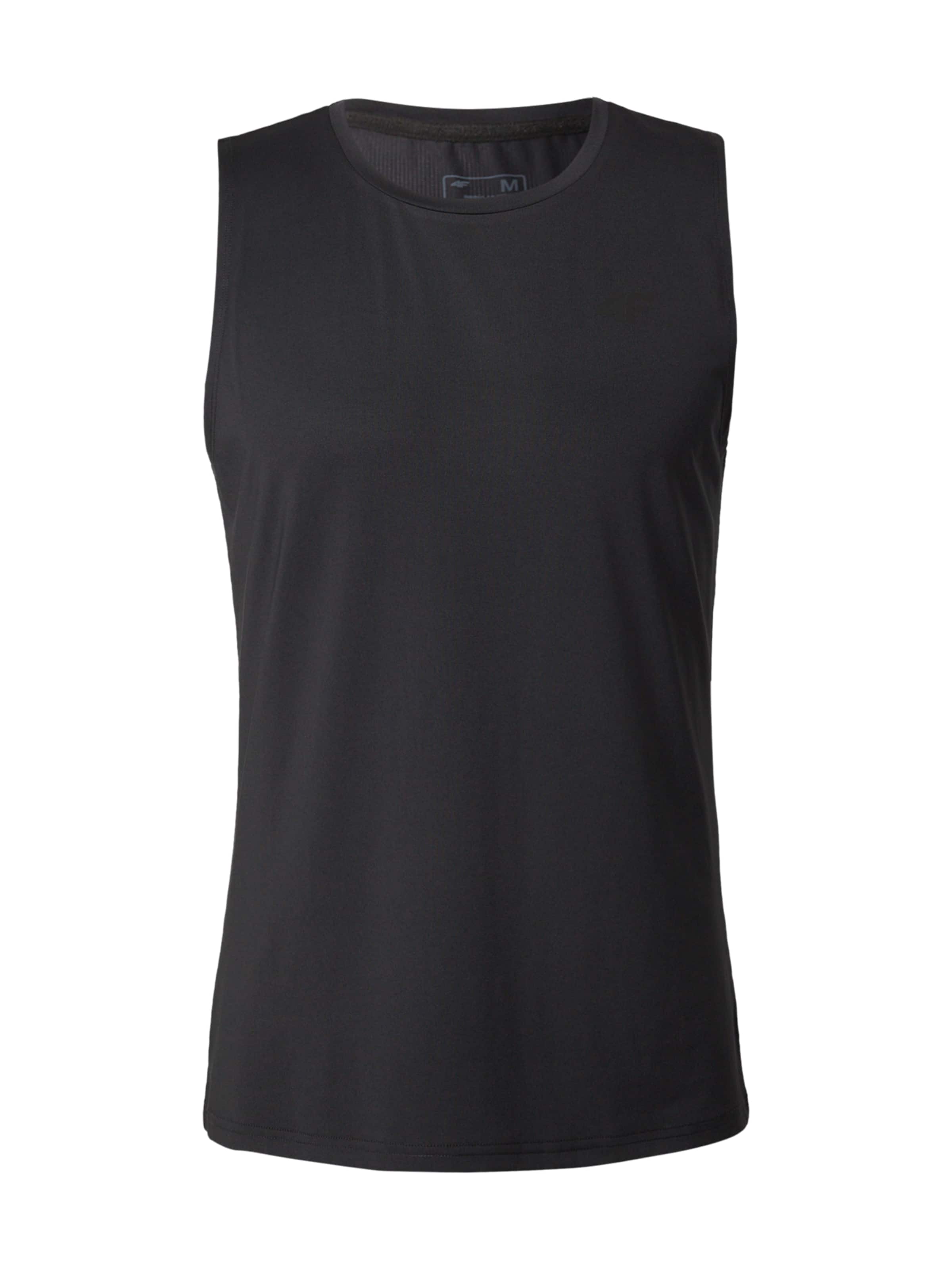 4F Funktionsshirt in Schwarz: Vorderseite