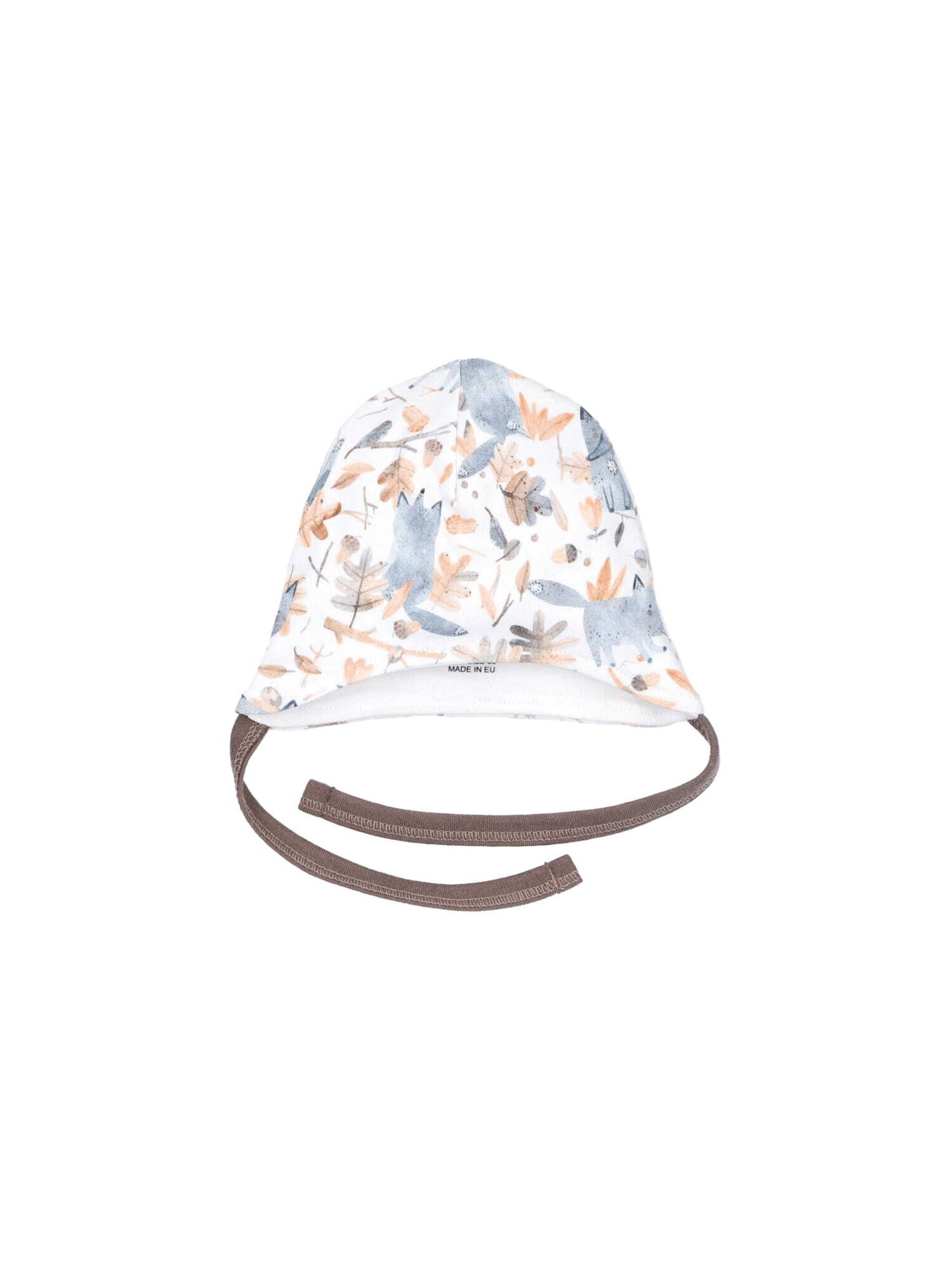 NINI Beanie 'Fuchs' in White: front