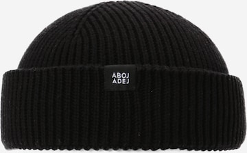 Bonnet 'Hamid' ABOJ ADEJ en noir : devant