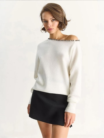 Bianco Lucci Kampsun 'Pullover', värv valge