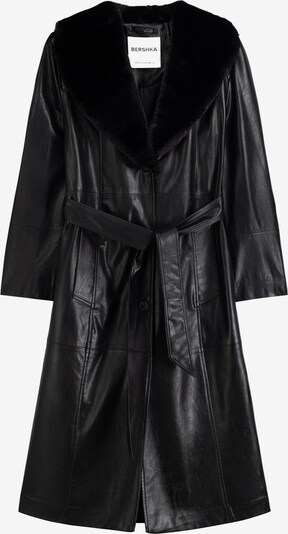 Bershka Manteau mi-saison en noir, Vue avec produit