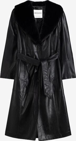 Bershka Between-Seasons Coat in Black, Item view