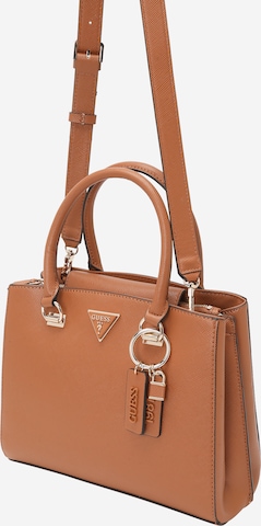 GUESS Håndtaske 'Noelle' i brun: forside