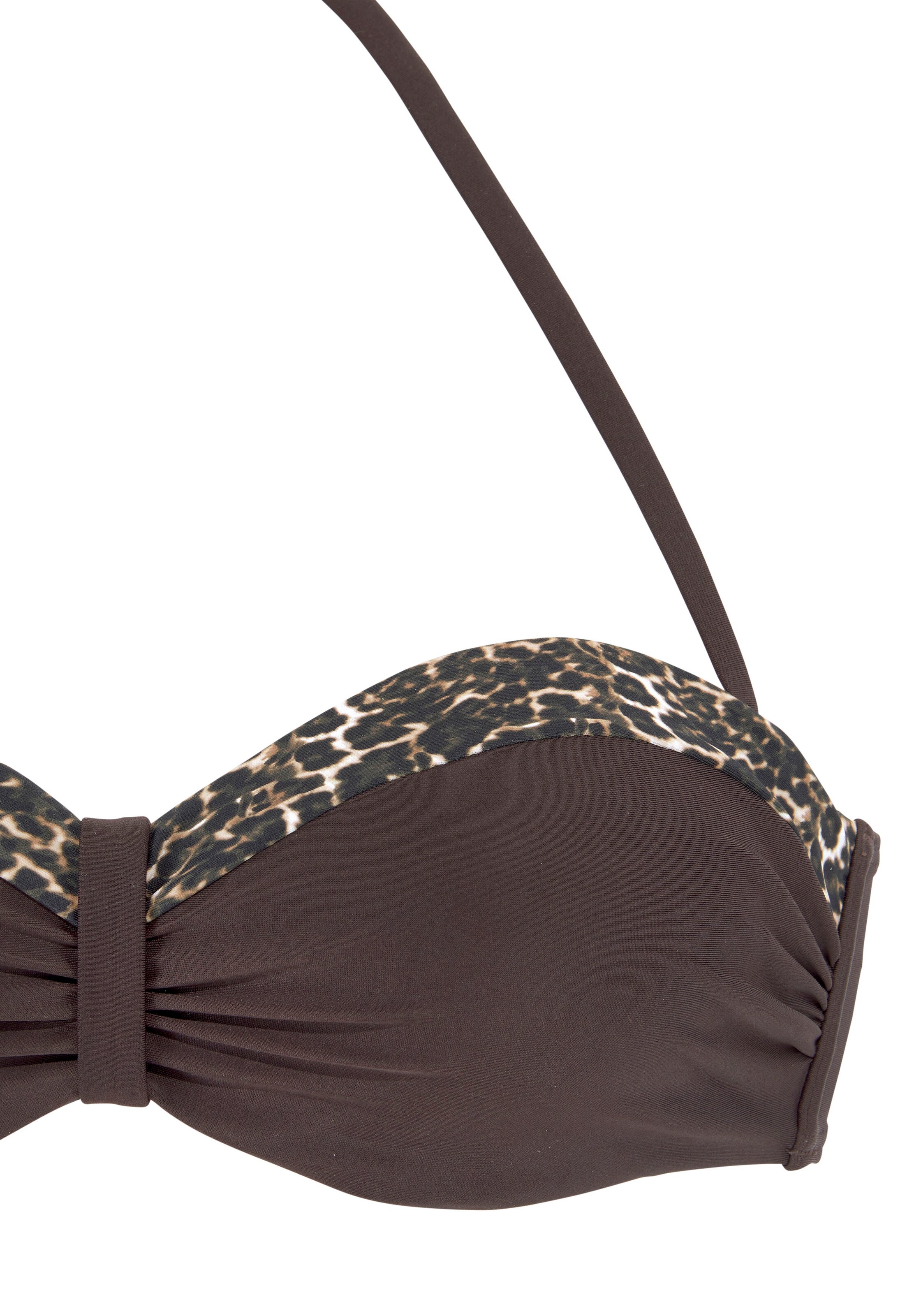 Bandeau Hauts de bikini LASCANA en marron