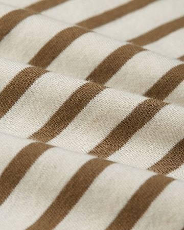 G-STAR Shirt 'Stripe Eyben Slim V T-Shirt 2.0' in Beige