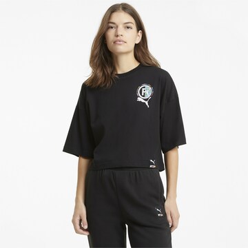 T-shirt fonctionnel PUMA en noir : devant