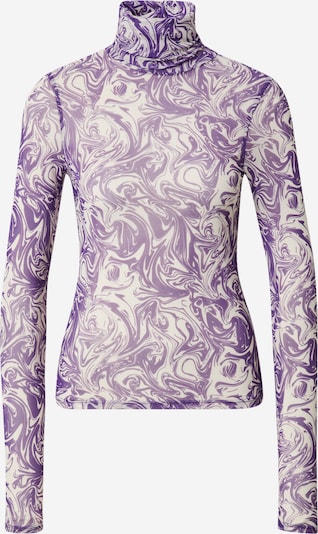 LeGer by Lena Gercke Skjorte 'Tamina' i lilla / offwhite, Produktvisning