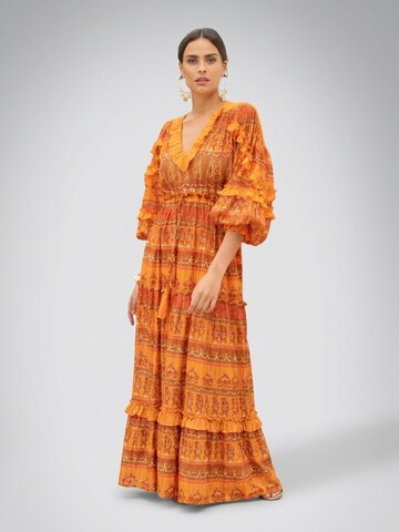 Miss June Jurk in Oranje: voorkant