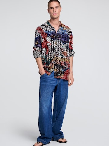 Desigual - Regular Fit Camisa em mistura de cores