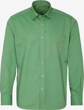 ETERNA Overhemd in Groen: voorkant