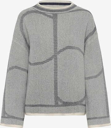 SOAKED IN LUXURY Sweter 'Rava' w kolorze szary: przód