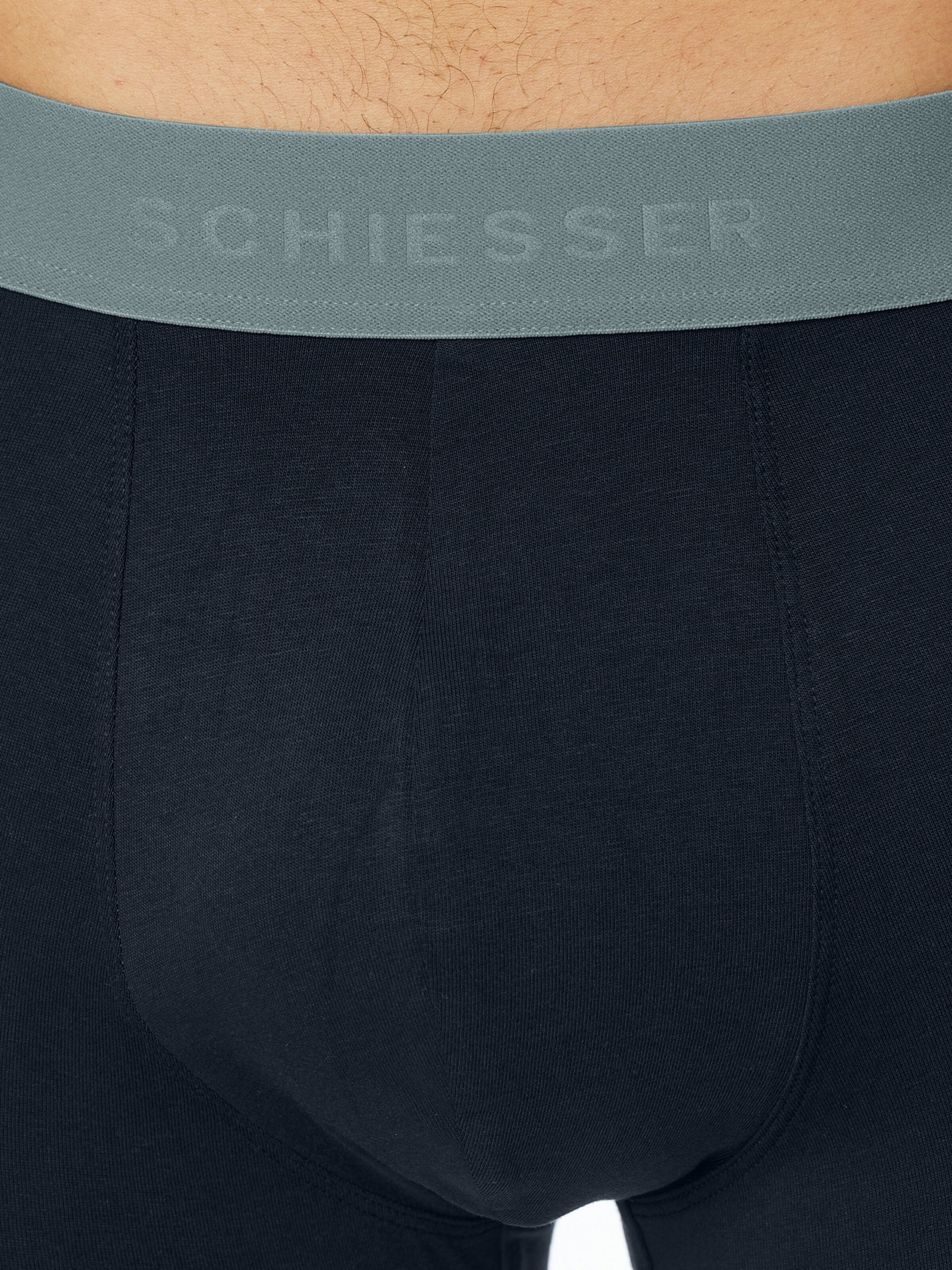 SCHIESSER - Calzoncillo boxer ' 95/5 Organic Cotton ' en negro