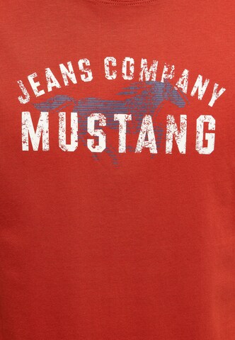 MUSTANG T-Shirt 'Austin' in Rot
