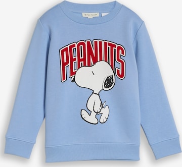 TOM TAILOR Sweatshirt in Blauw: voorkant