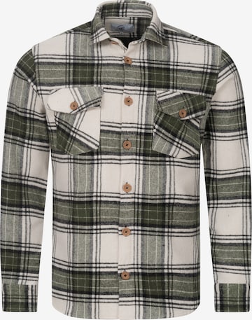 Rock Creek Button Up Shirt in Green: front