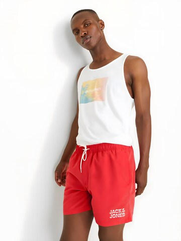 JACK & JONES Zwemshorts 'JPSTKAIKO' in Rood