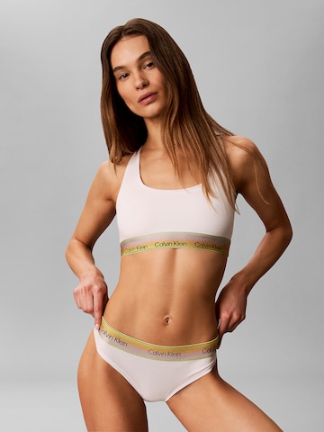 String 'Pride' Calvin Klein en blanc : devant