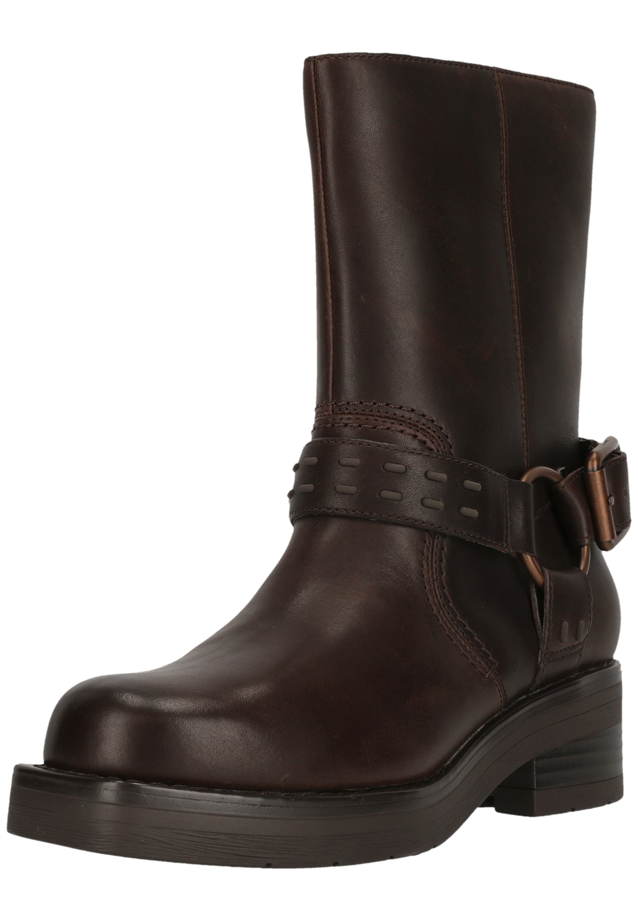 CLARKS Lederstiefel 'Rebelle Up' in Braun: Vorderseite