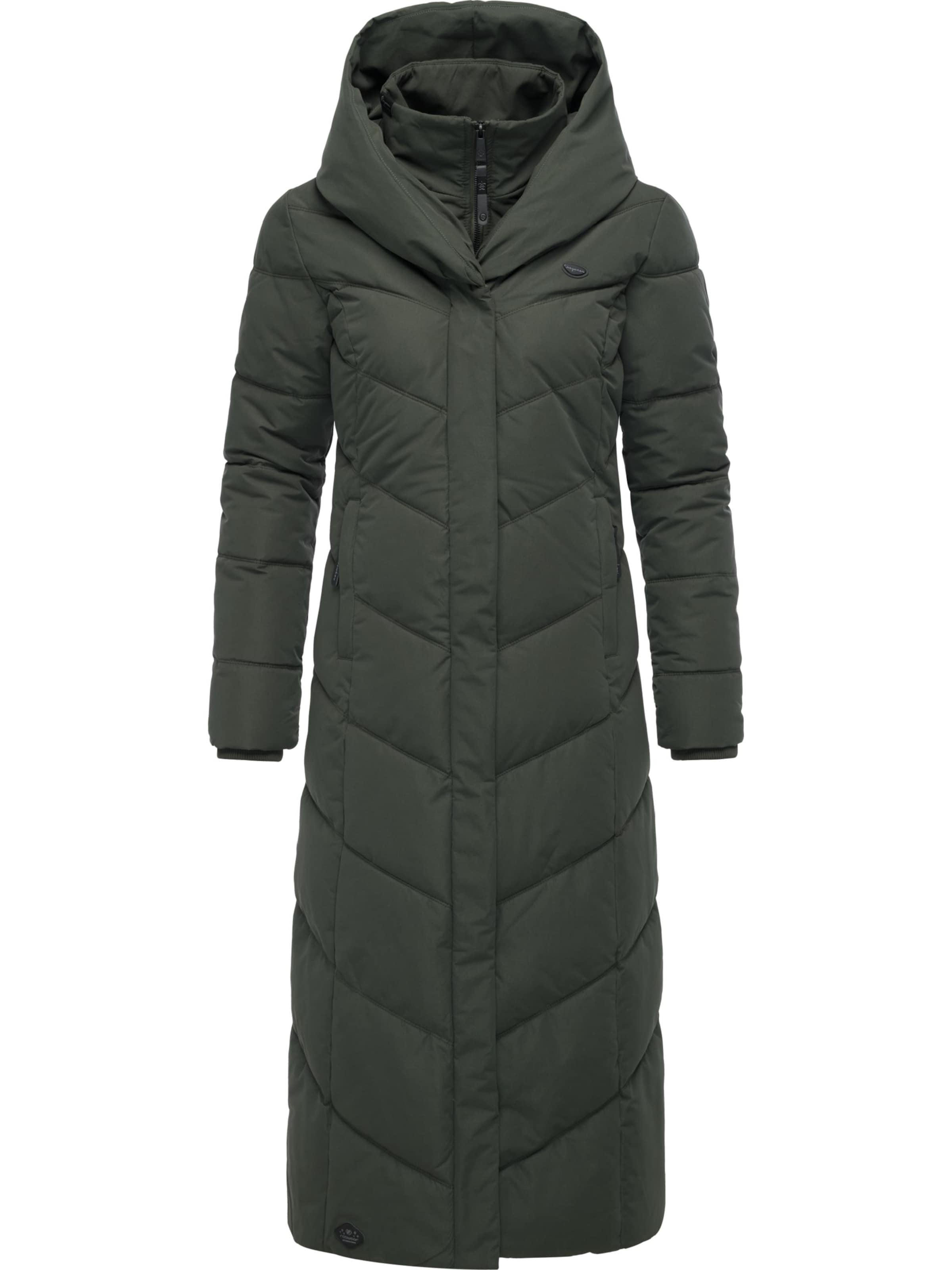Ragwear Wintermantel 'Natalka' in Groen: voorkant