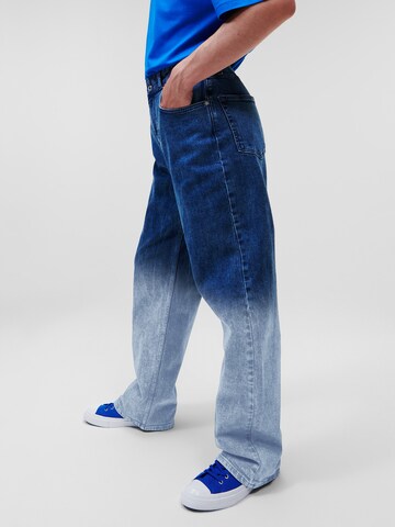 KARL LAGERFELD JEANS Loosefit Jeans in Blauw