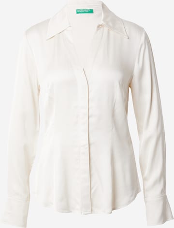 Camicia da donna di UNITED COLORS OF BENETTON in beige: frontale