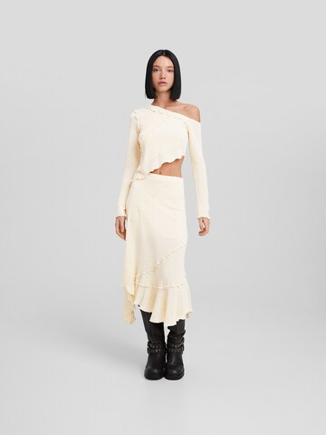 Bershka Skirt in Beige