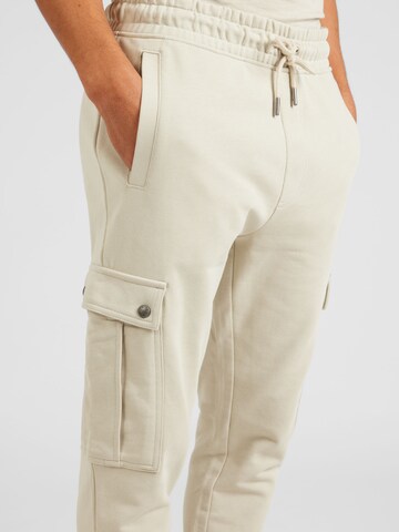 Effilé Pantalon cargo 'Seteam' BOSS en beige