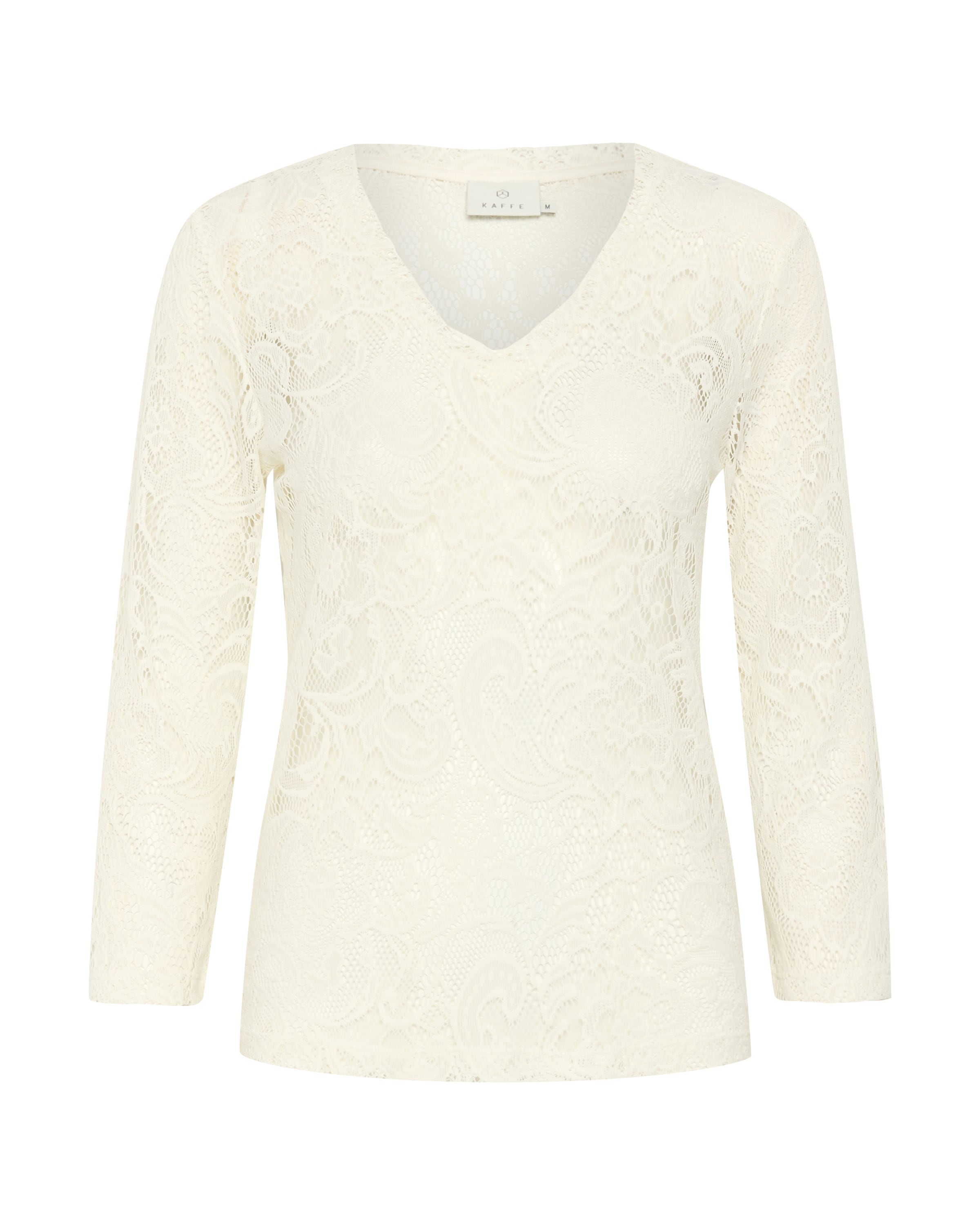 Kaffe Blouse 'Lace' in Wit: voorkant
