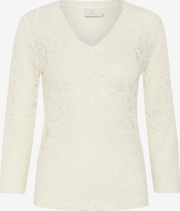 Kaffe - Blusa 'Lace' en blanco: frente