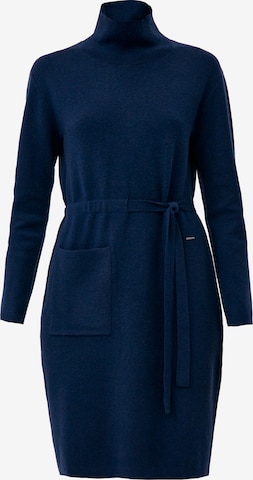 Finn Flare Strickkleid 'Cozy' in Blau: Vorderseite