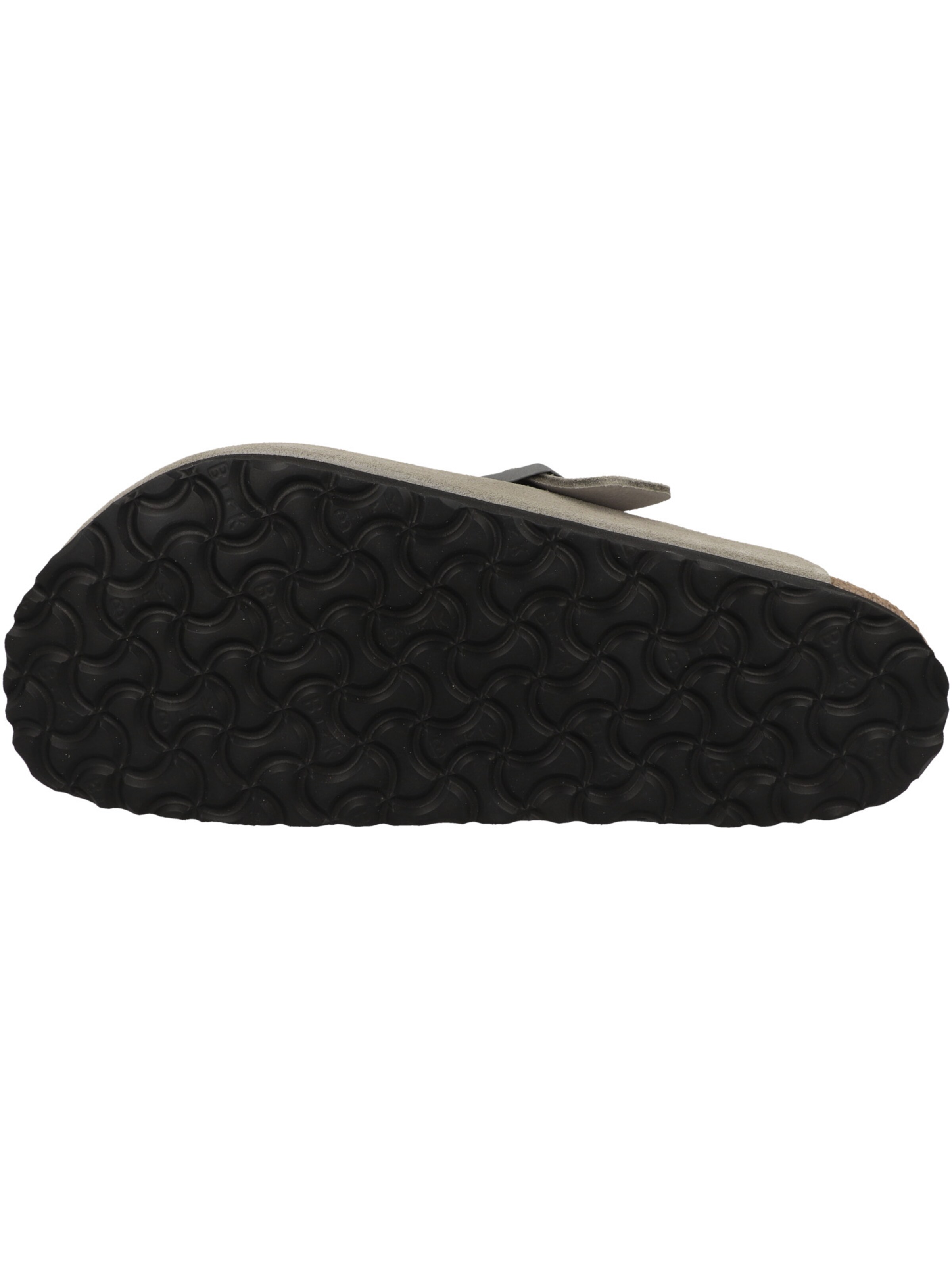 BIRKENSTOCK Clogs ' Boston Veloursleder normal ' in Grey