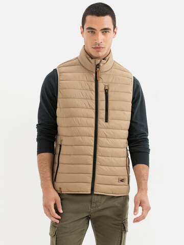 CAMEL ACTIVE Vest in Beige: front