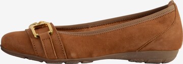 GABOR Ballerina in Bruin: voorkant