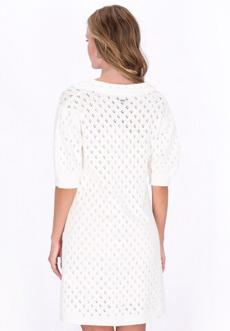 Robes en maille DreiMaster Vintage en blanc