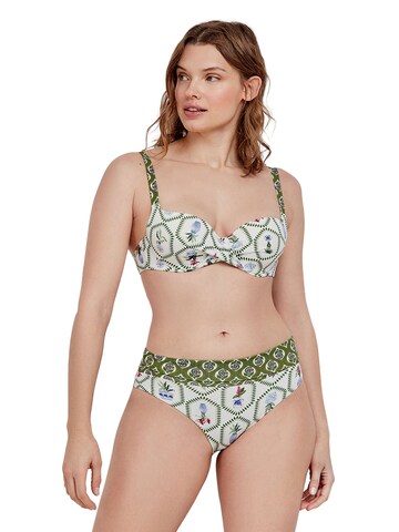 Balconcino Top per bikini di Gisela in verde