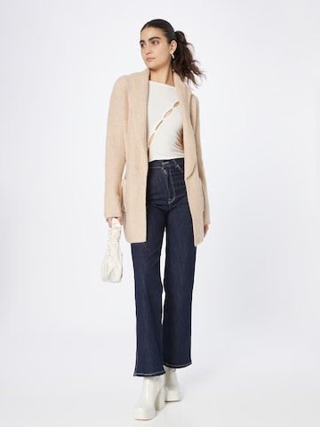 ABOUT YOU Knit Cardigan 'Fabrice' in Beige