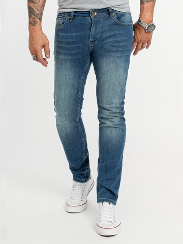 Rock Creek Slimfit Jeans in Blau: Vorderseite
