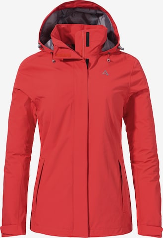 Schöffel Outdoorjas 'Gmund' in Rood: voorkant