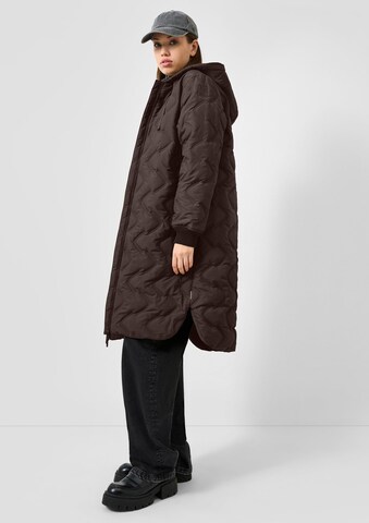 QS Wintermantel in Bruin: zijkant