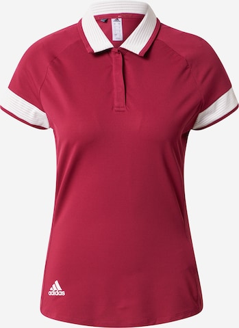 T-shirt fonctionnel adidas Golf en rouge : devant