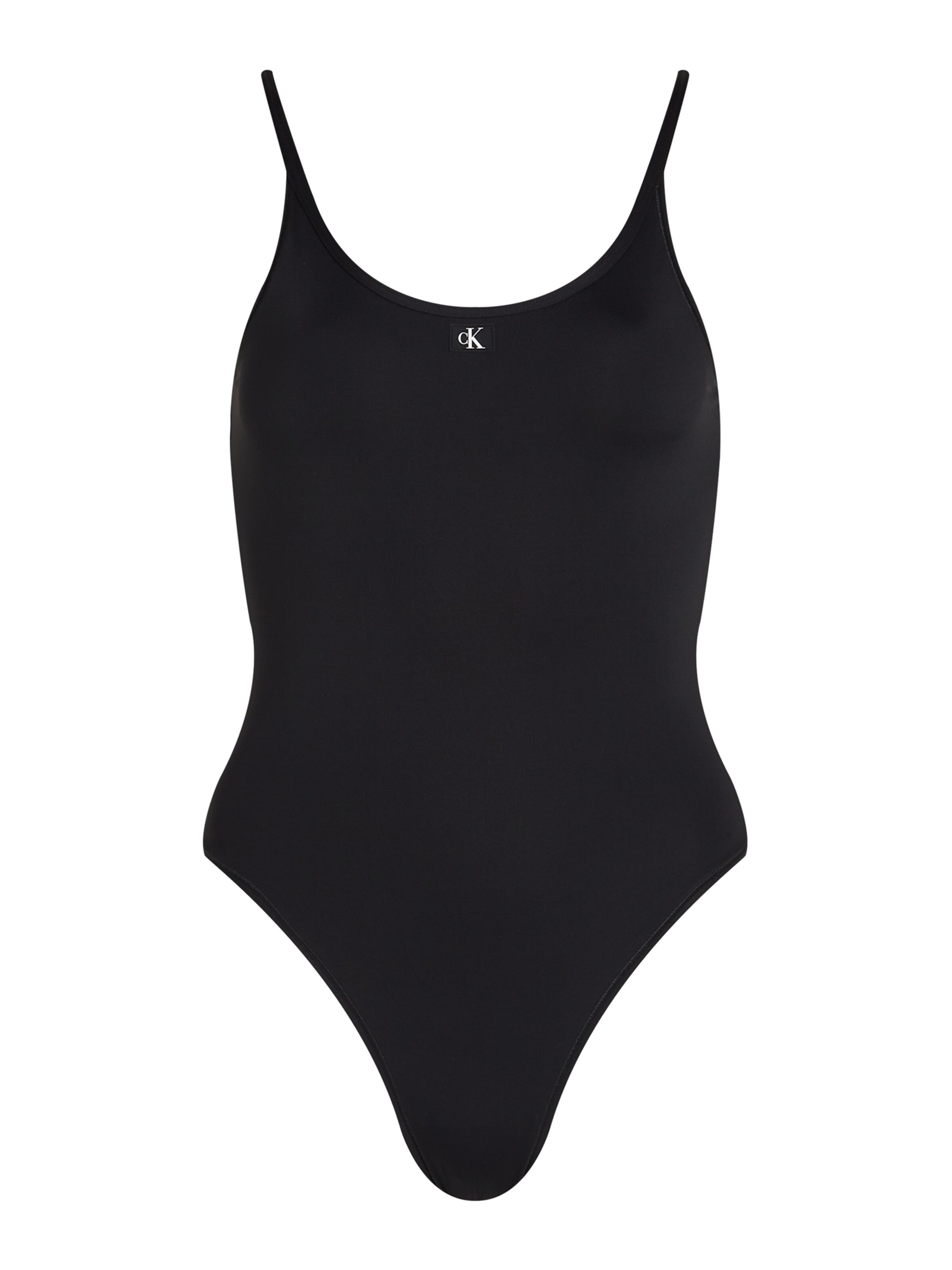 T-shirt Costume intero 'SCOOP' di Calvin Klein Swimwear in nero: frontale