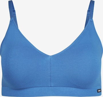 Skiny Bralette Bra 'Bustier' in Blue: front